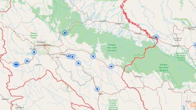 Policía despeja bloqueo “evista” en Caracollo