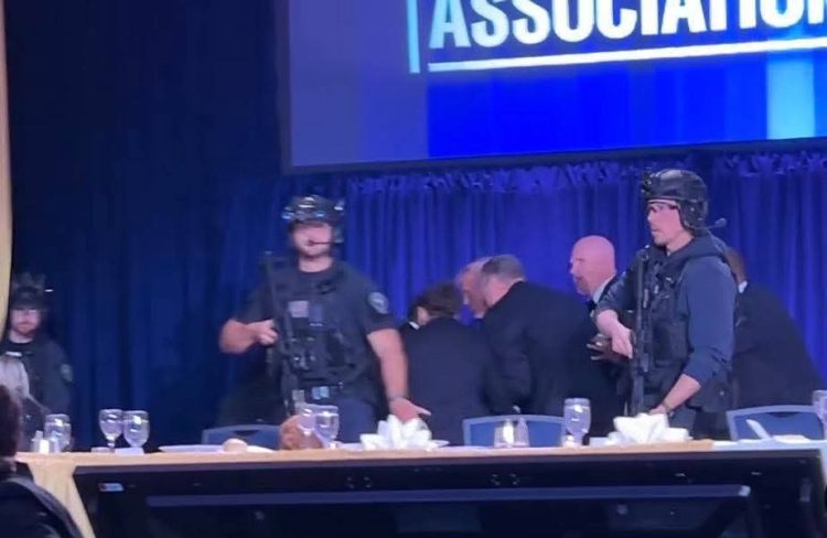 Trump es evacuado tras disparos durante cena en la Casa Blanca